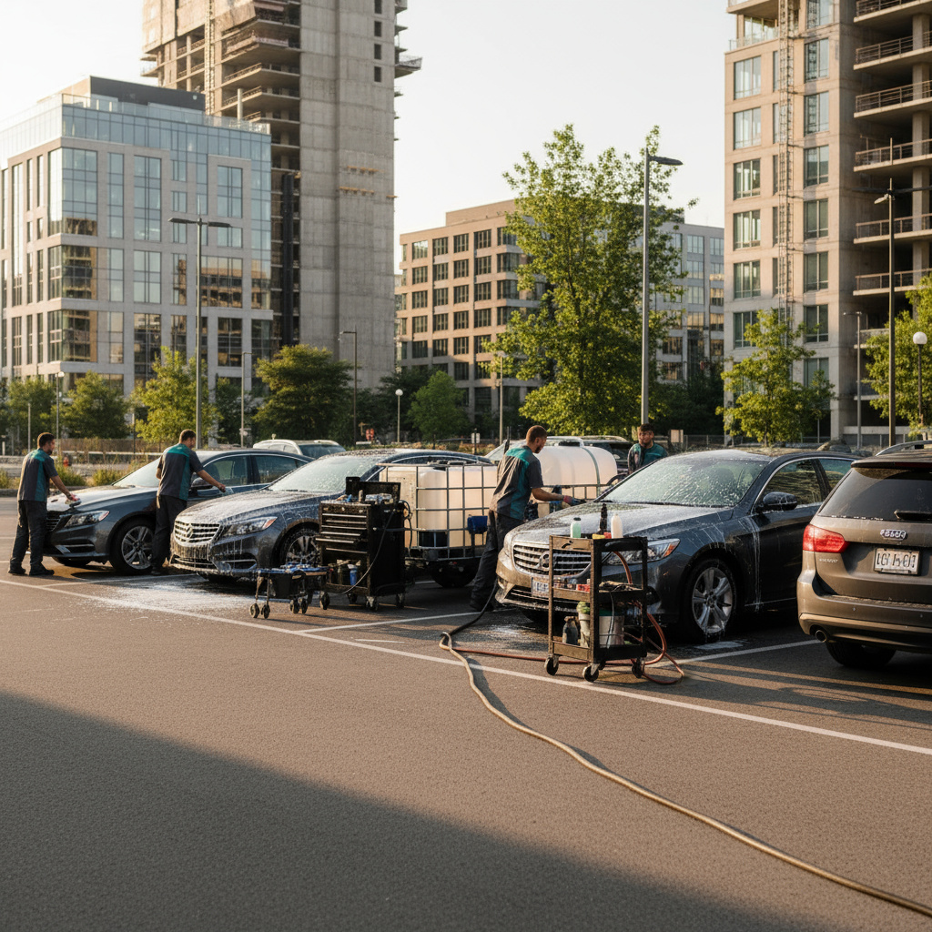 Mobiler Detailing-Service an Firmenfahrzeugen